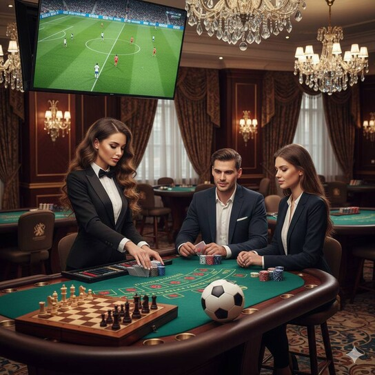 棋牌I 主视觉：对弈场景